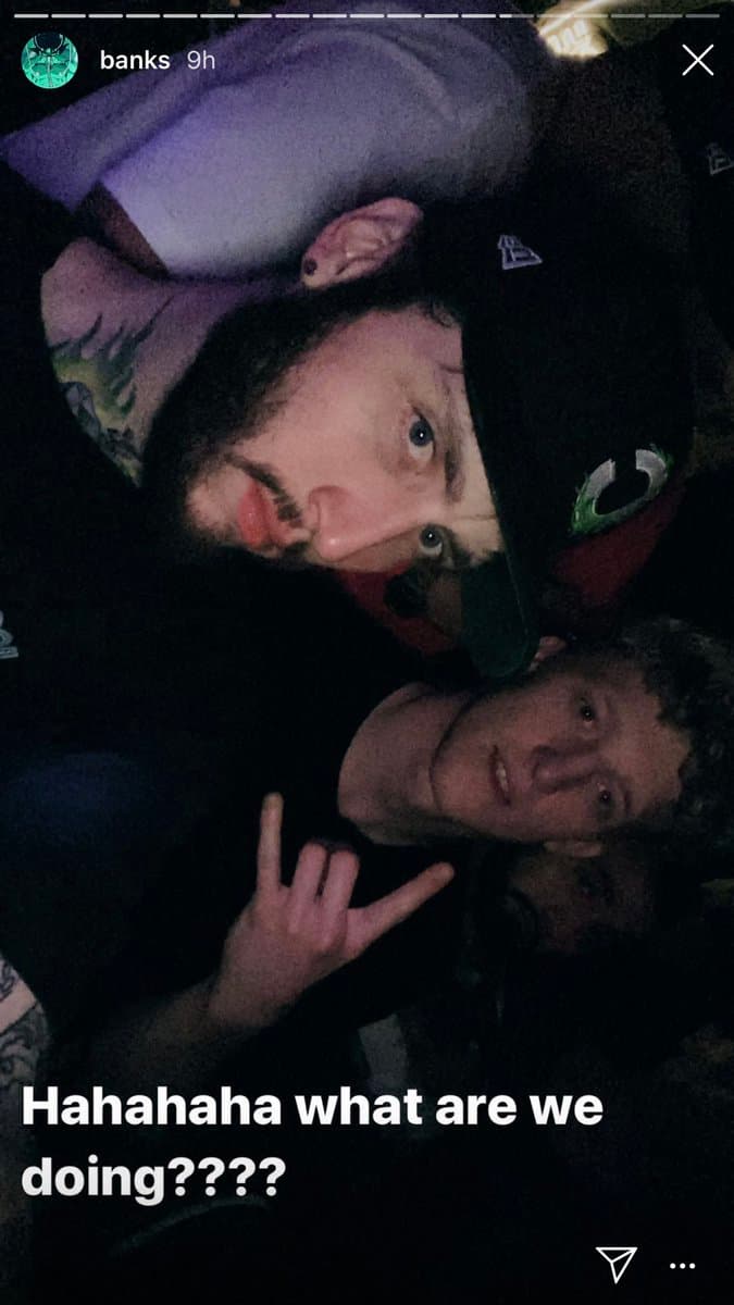 FaZe Banks posing with Tfue on Instagram.