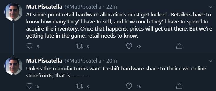 mat piscatella tweets ps5