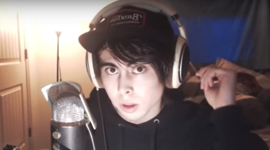 LeafyisHere looks into the camera.