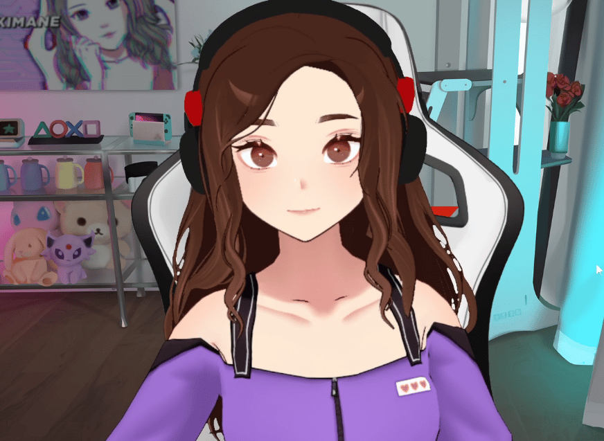 Pokimane's VTuber 3D model. 