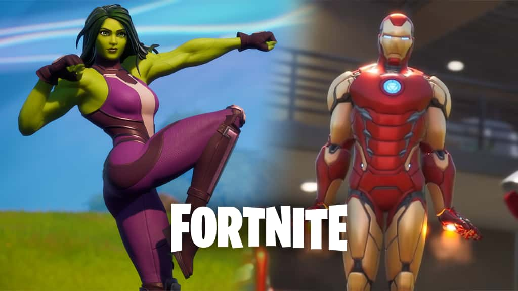 She Hulk and Iron Man in Fortnite