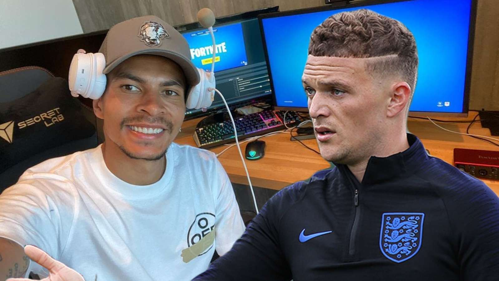 dele alli and kieran trippier on fortnite