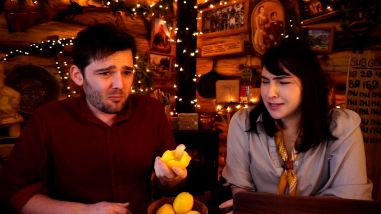Twitch streamer squirms after eating a lemon
