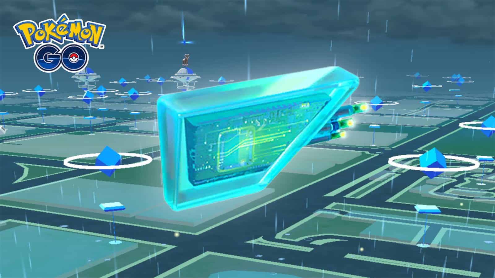 A Rainy Lure Module in Pokemon Go