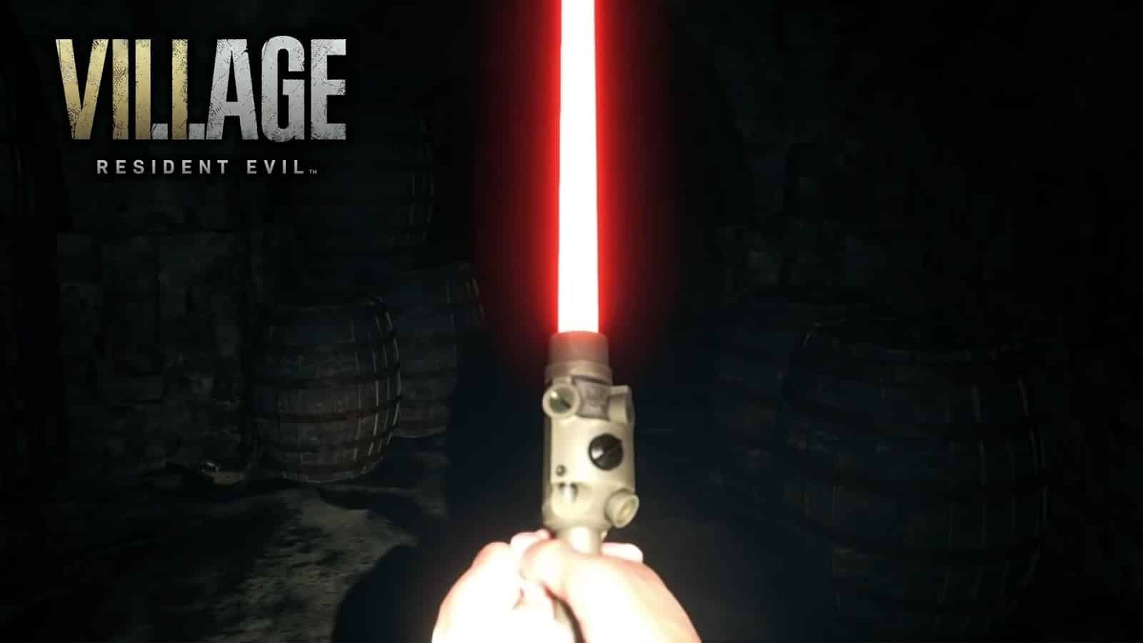 Resident Evil Village secret lightsaber