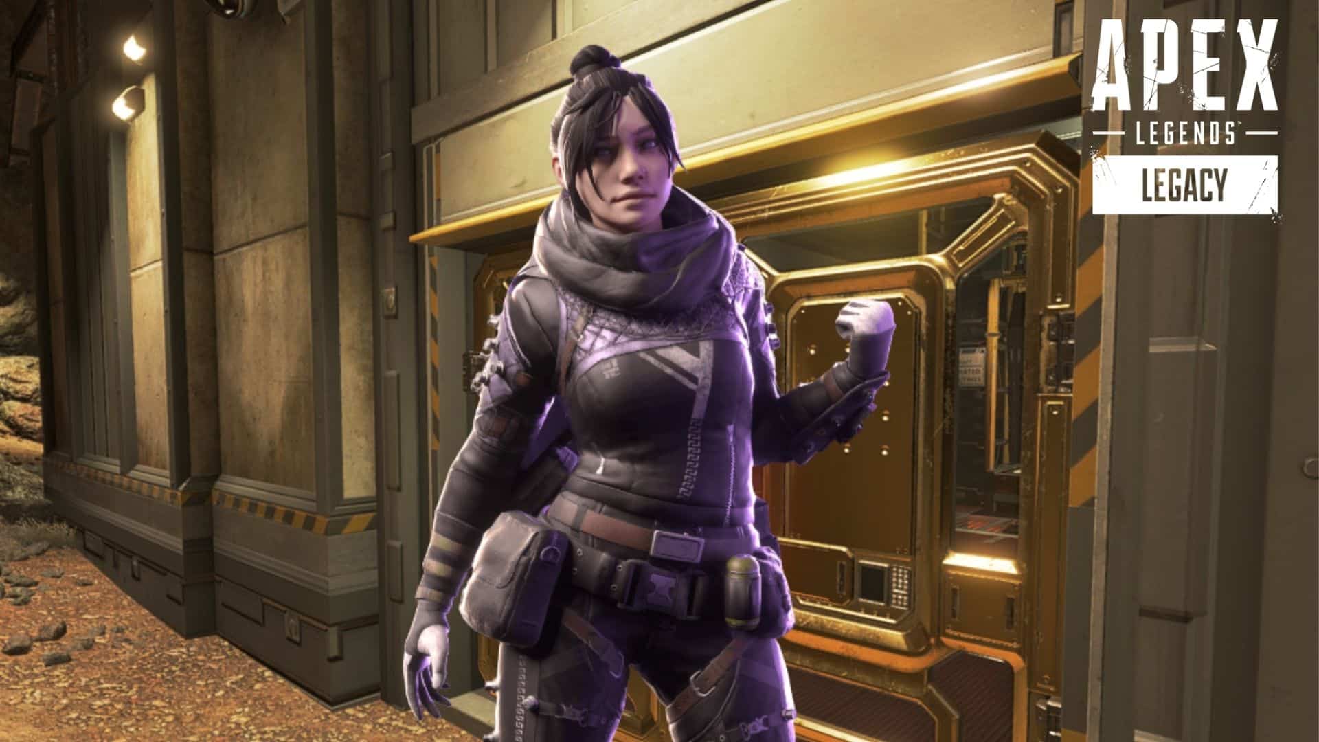 Wraith outside an apex legends vault