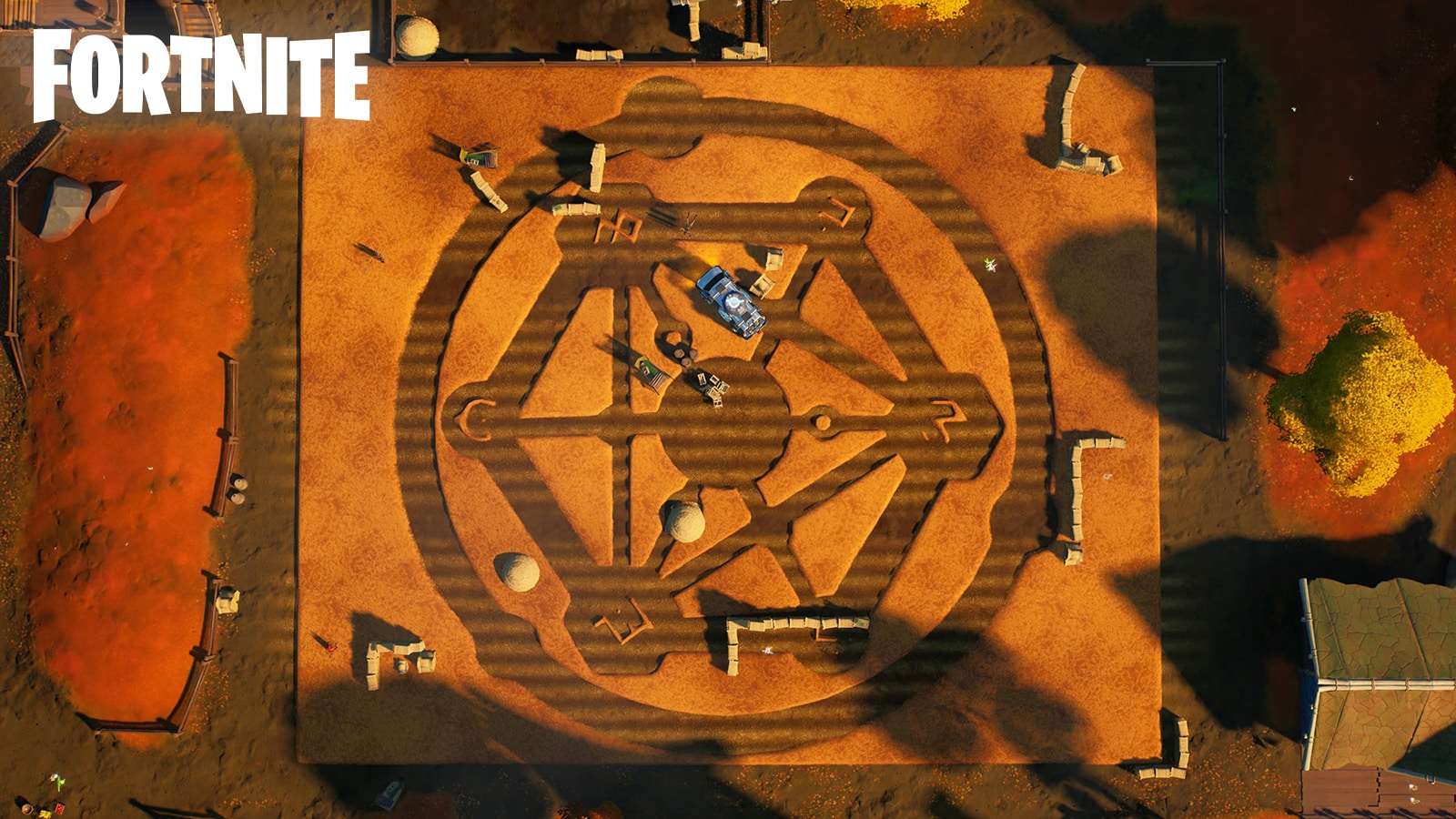 Fortnite crop circle warning signs