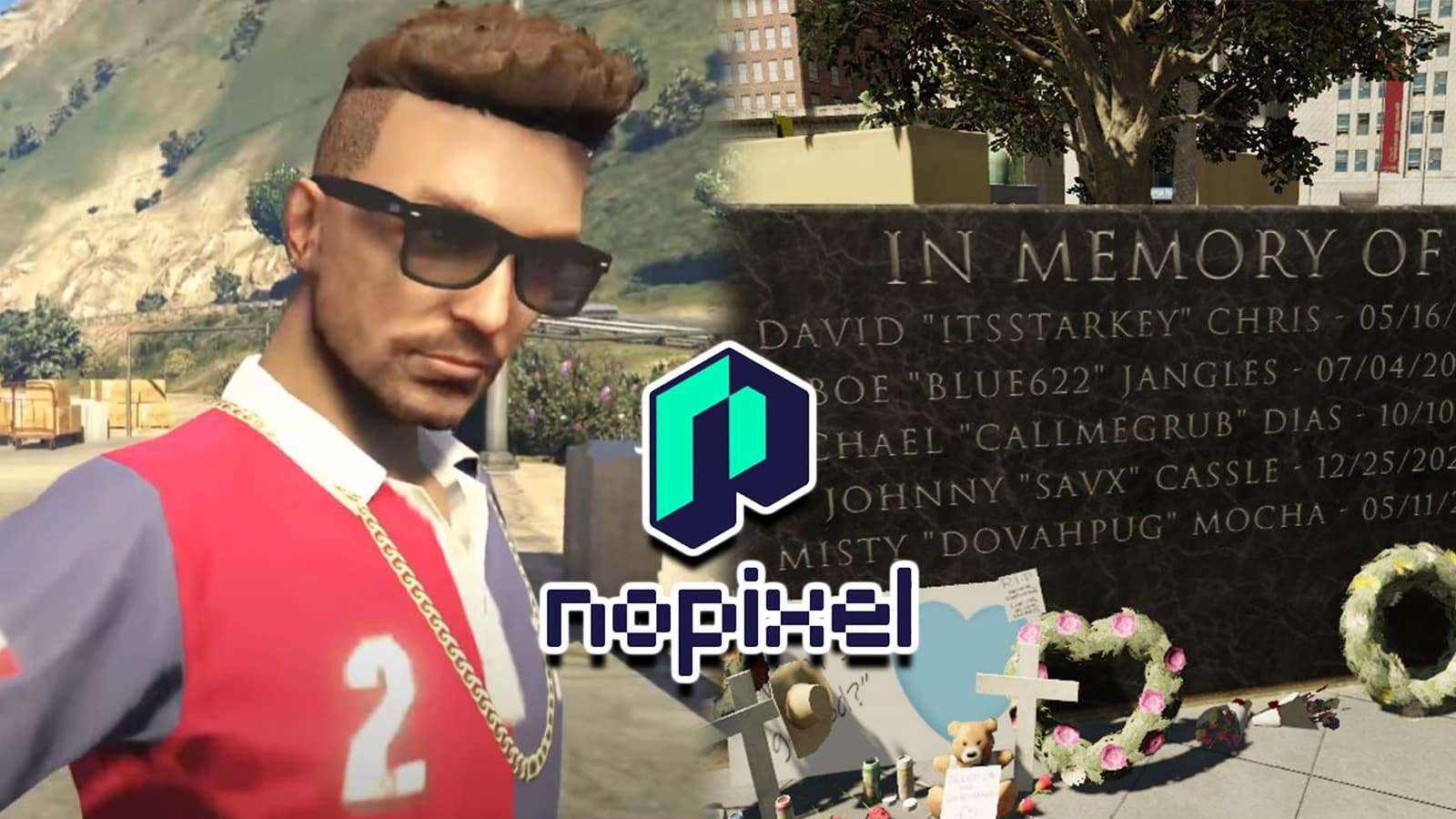 GTA RP player SavX never to Memorial in NoPixel server