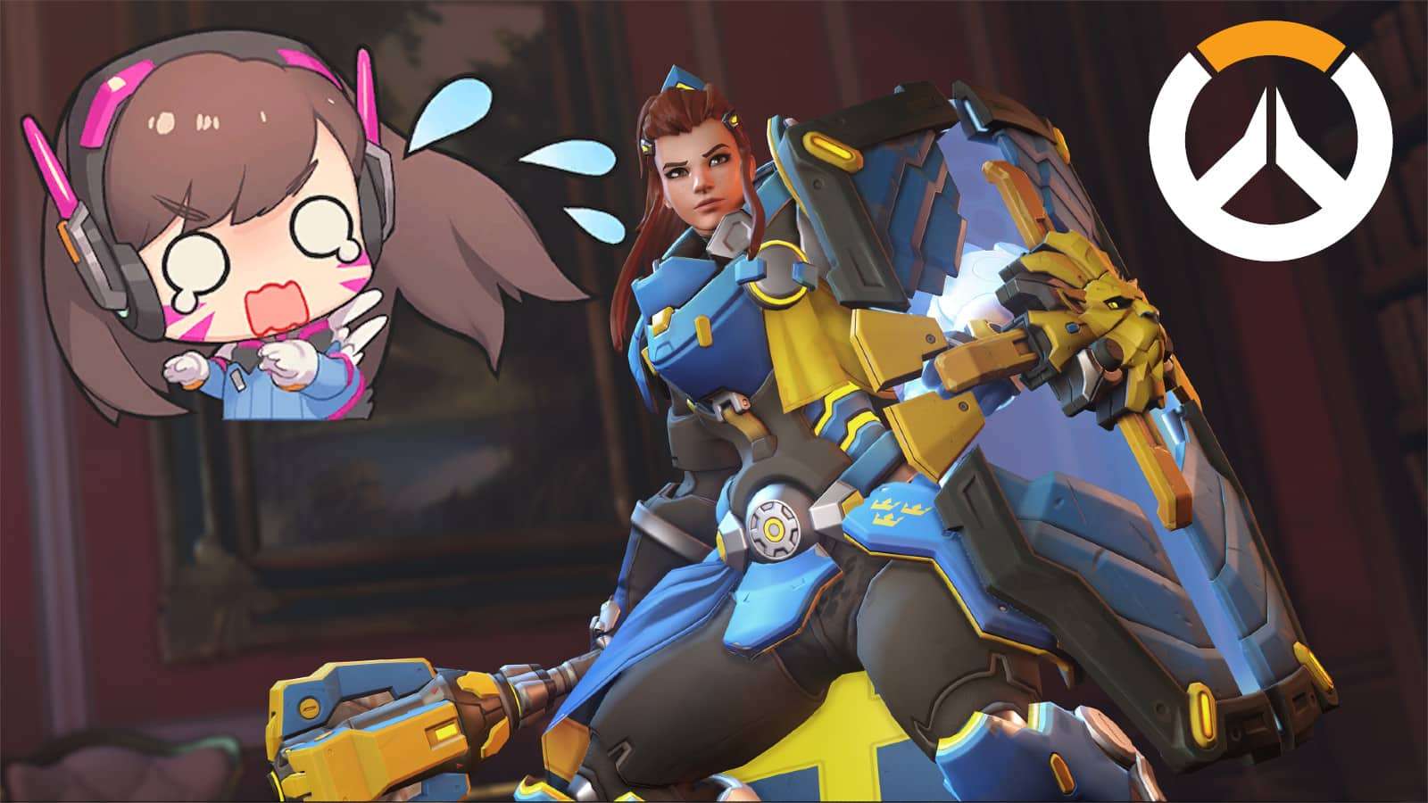 D.Va staggered by Brigitte