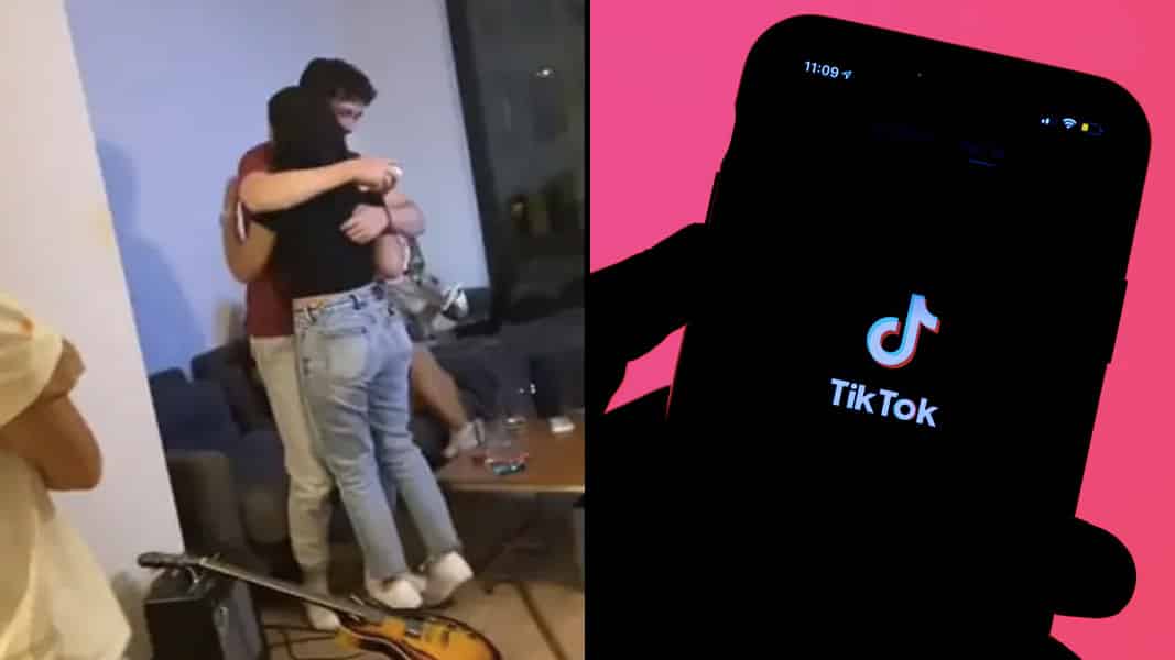 TikTok's couch guy and tiktok logo