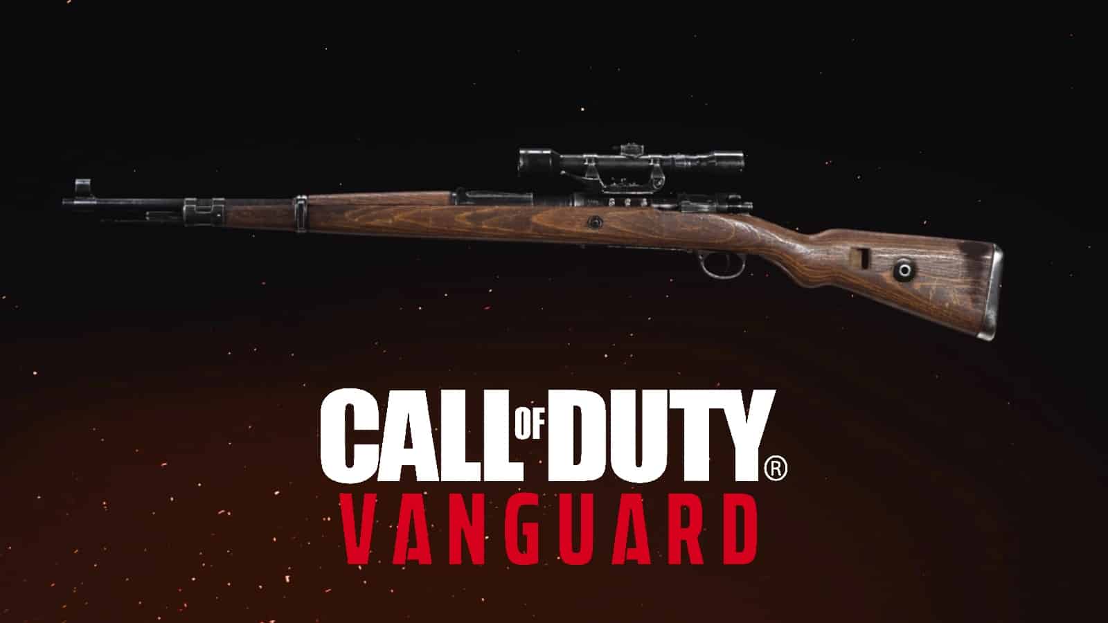 kar98 with cod vanguard logo