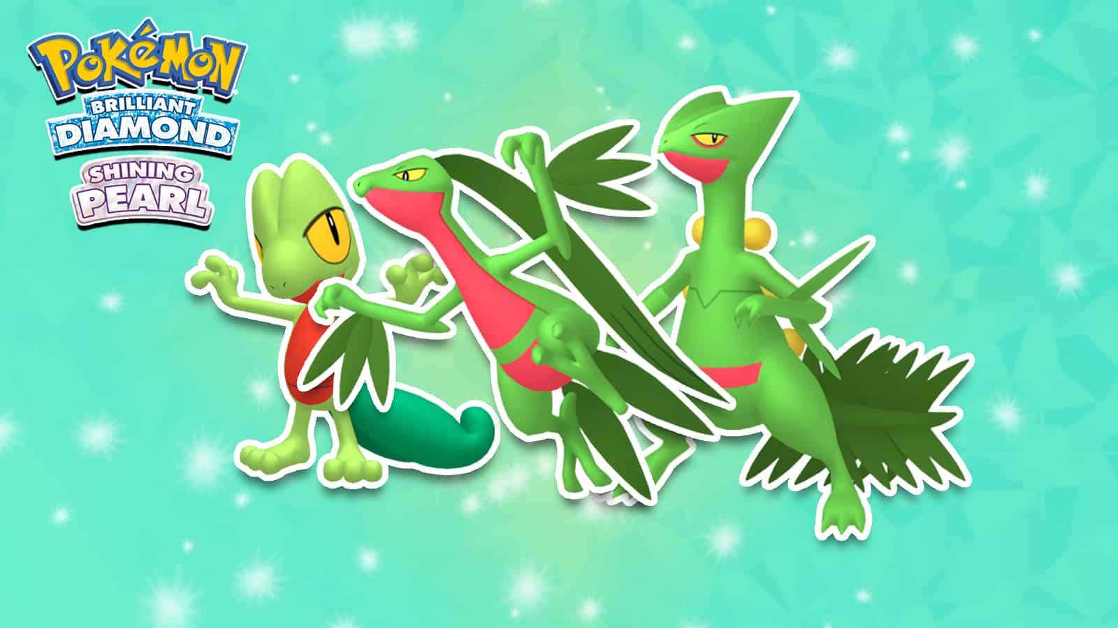 treecko grovyle sceptile in pokemon bdsp