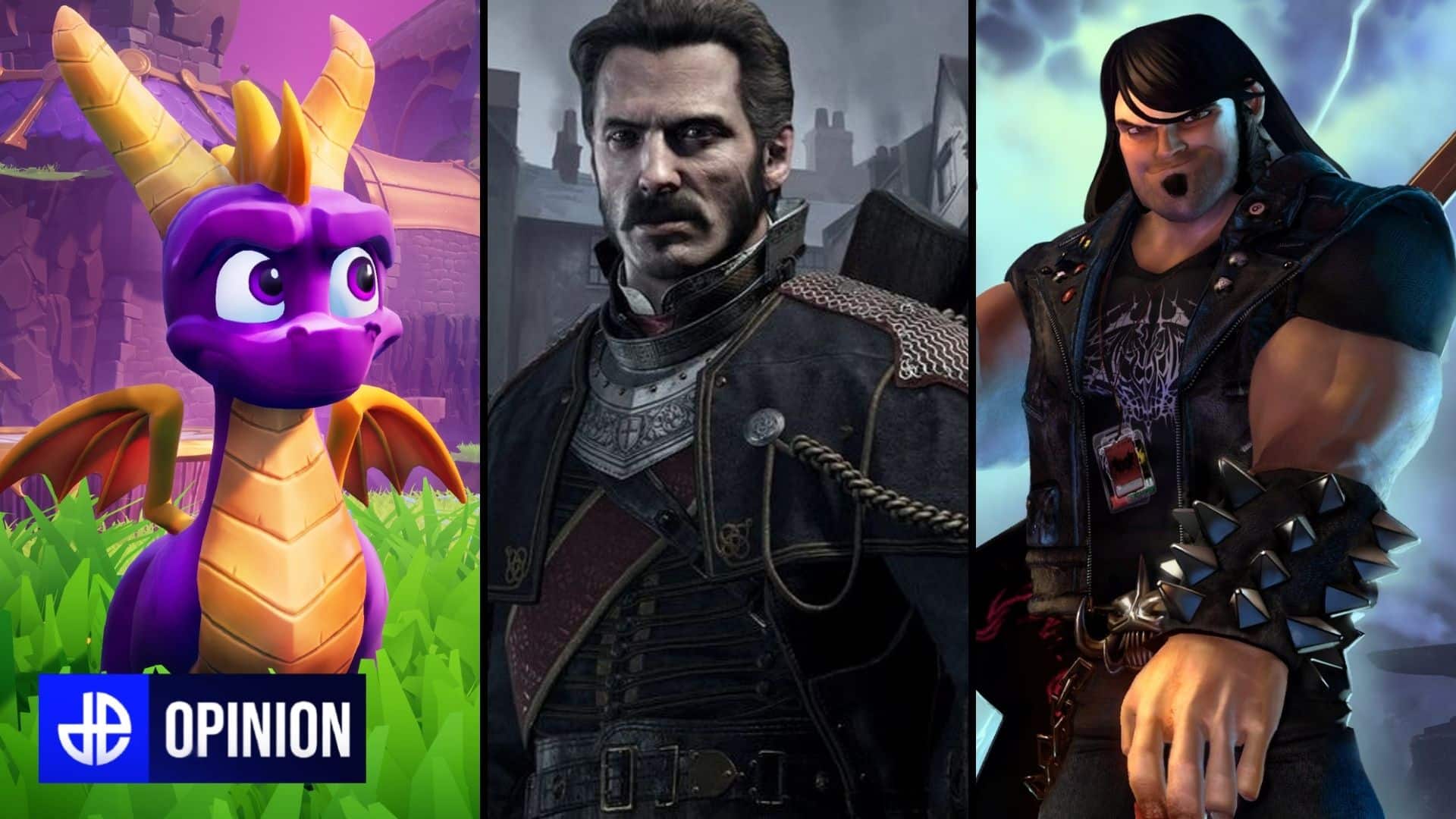 spyro, sir galahad, and brutal legend