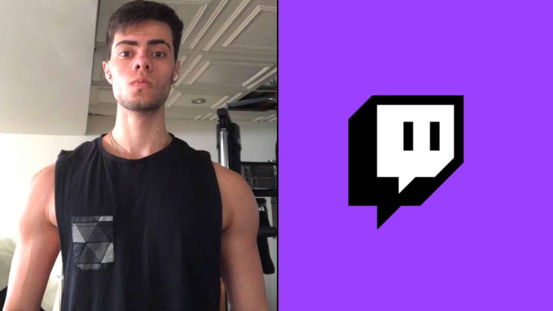 Twitch streamer Doaenel and twitch logo