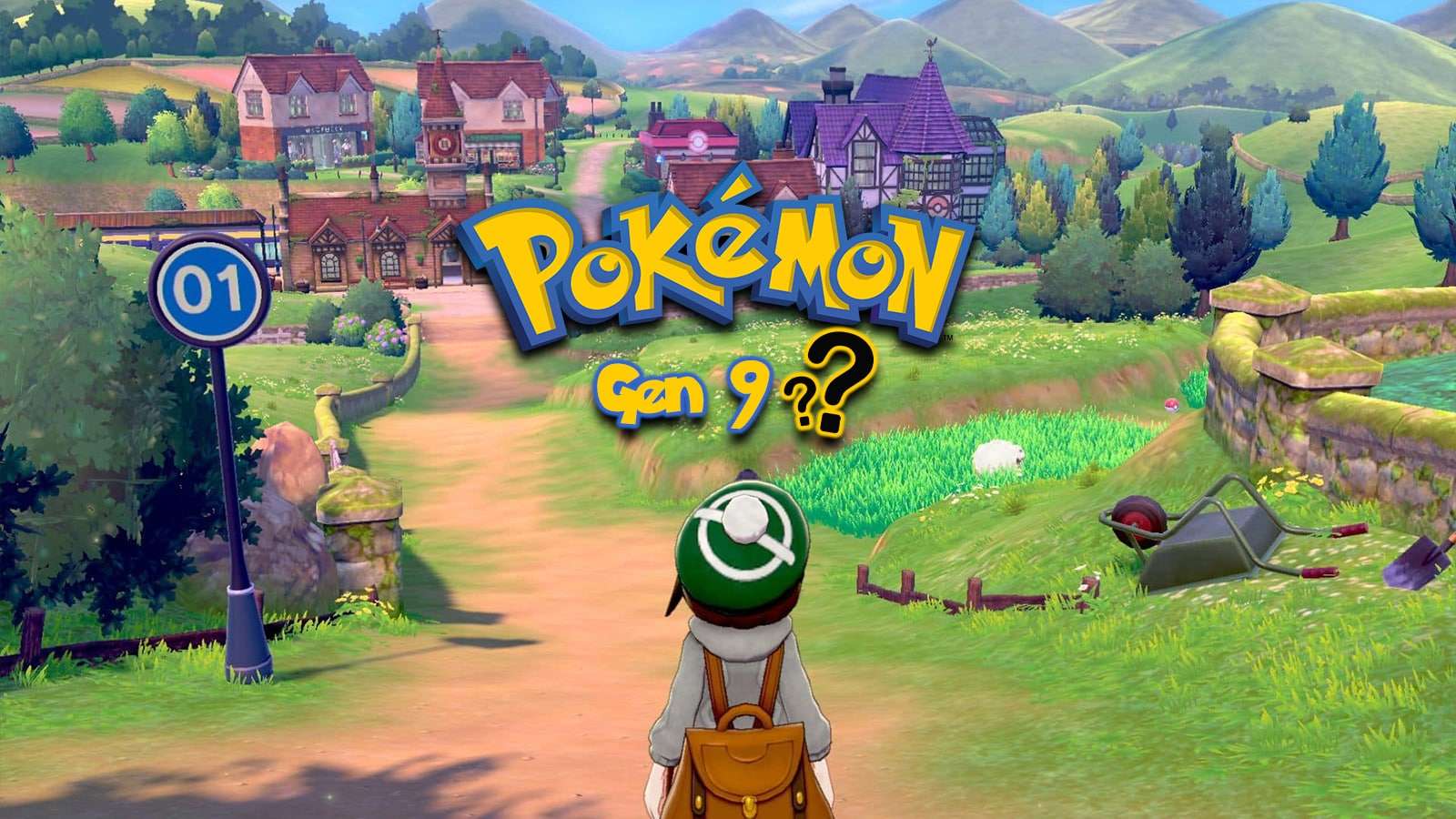 Pokemon Sword & Shield screenshot with Gen 9 logo.