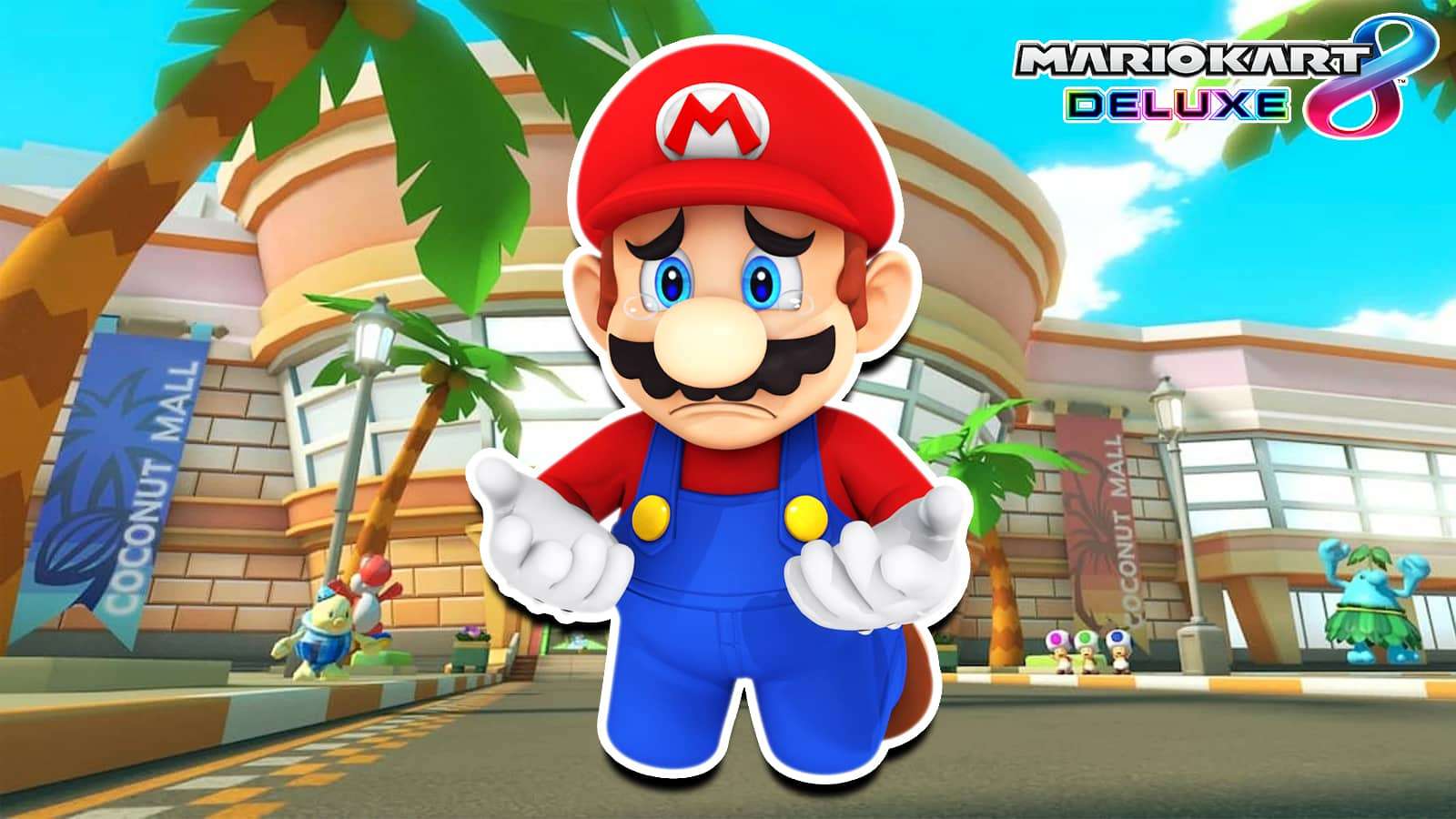 sad mario mario kart 8 dlc