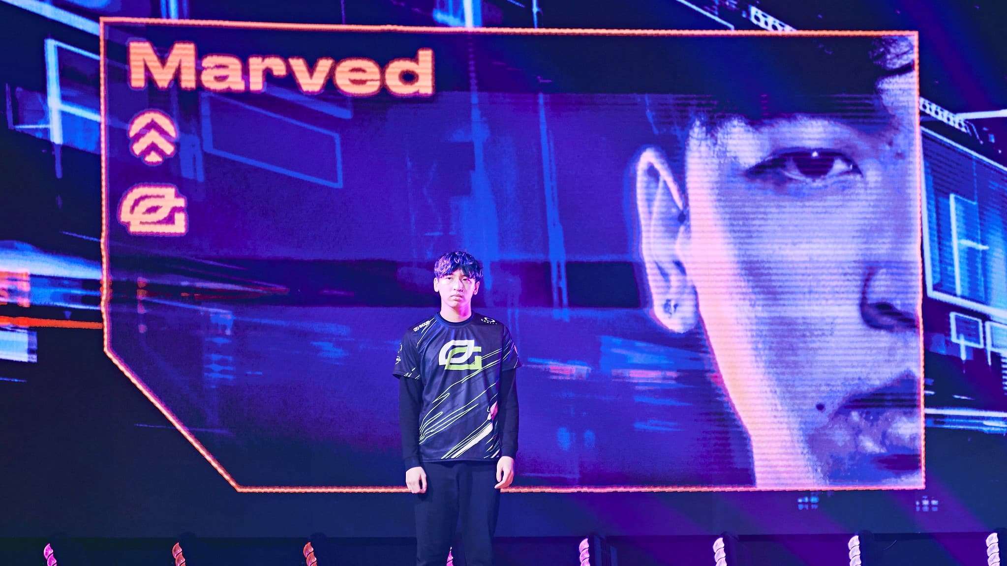 Optic Gaming's Marved entrance walk onto the VCT Masters stage