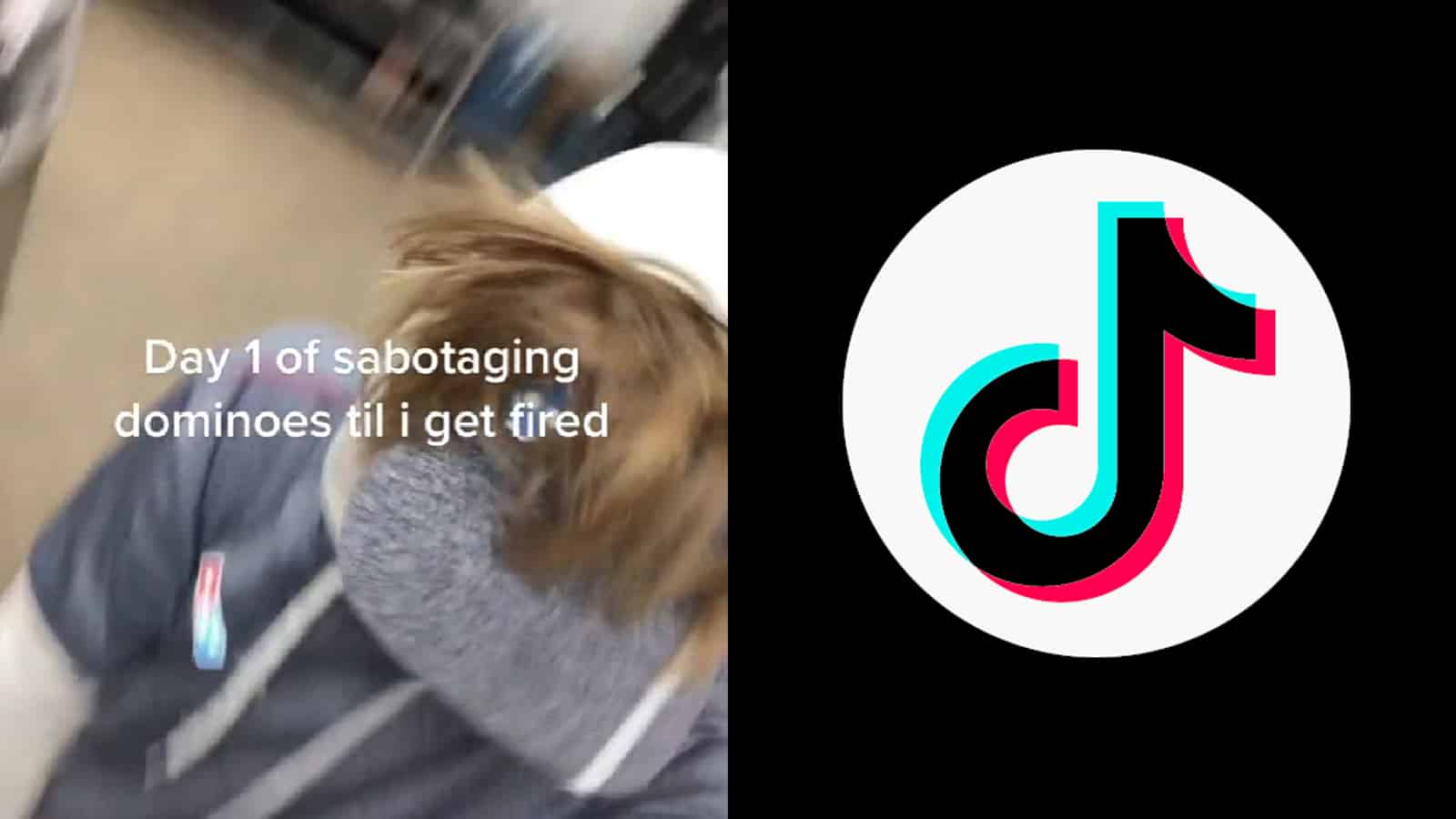 an image of dominos tiktok