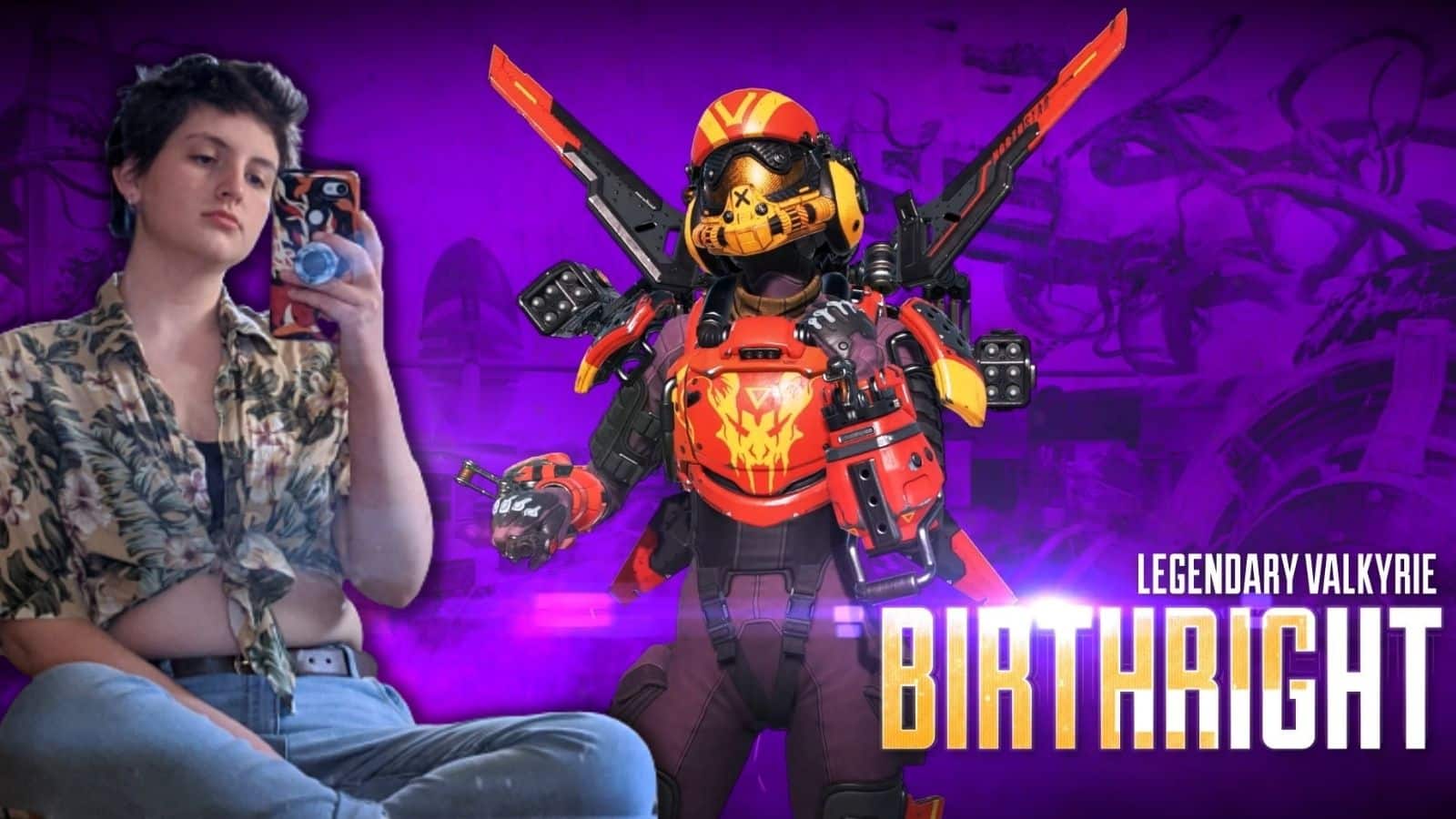 apex legends cosplayer legendary valkyrie birthright skin