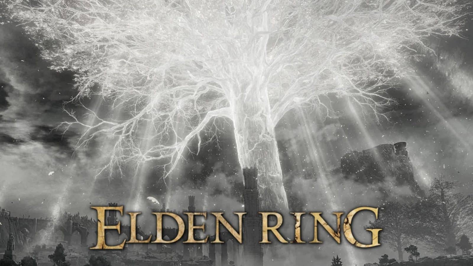 black and white erdtree in elden ring