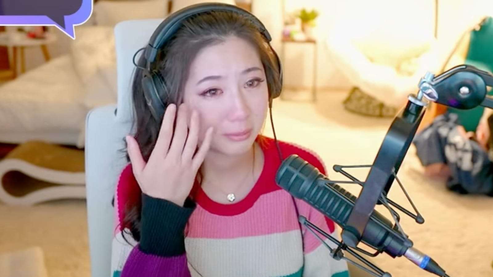 Fuslie crying on Twitch