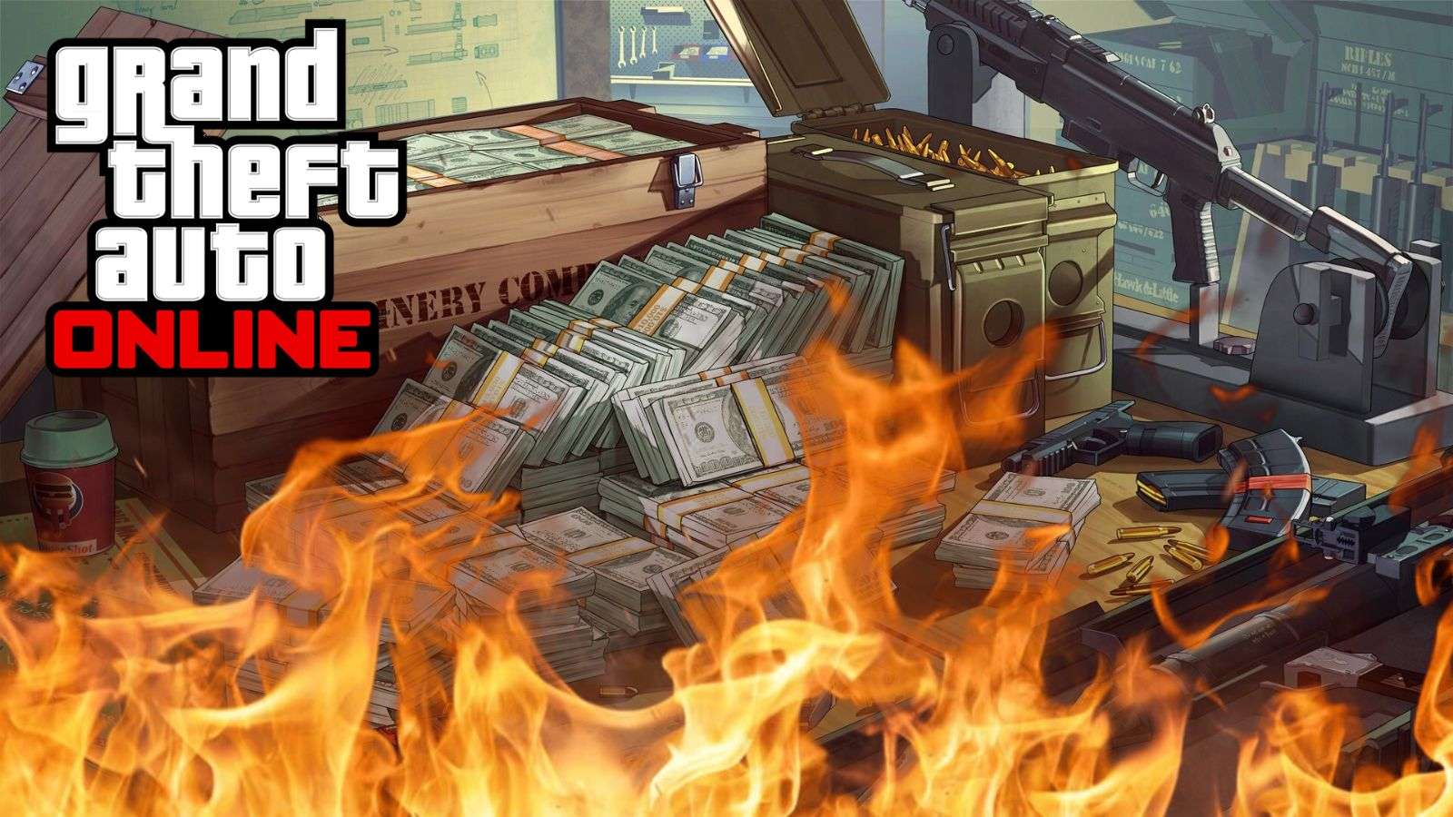 gta online cash fire header image