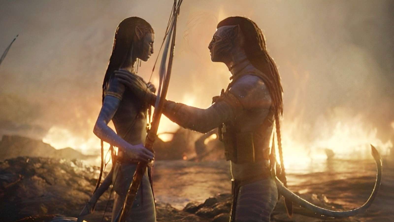 Jake and Neytiri in Avatar 2