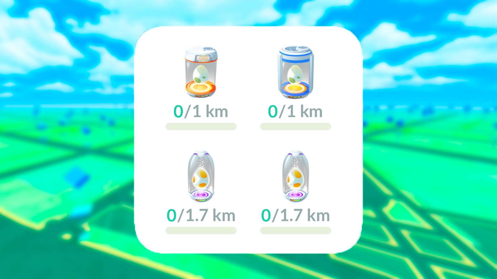 A Pokemon Go Egg hatching widget