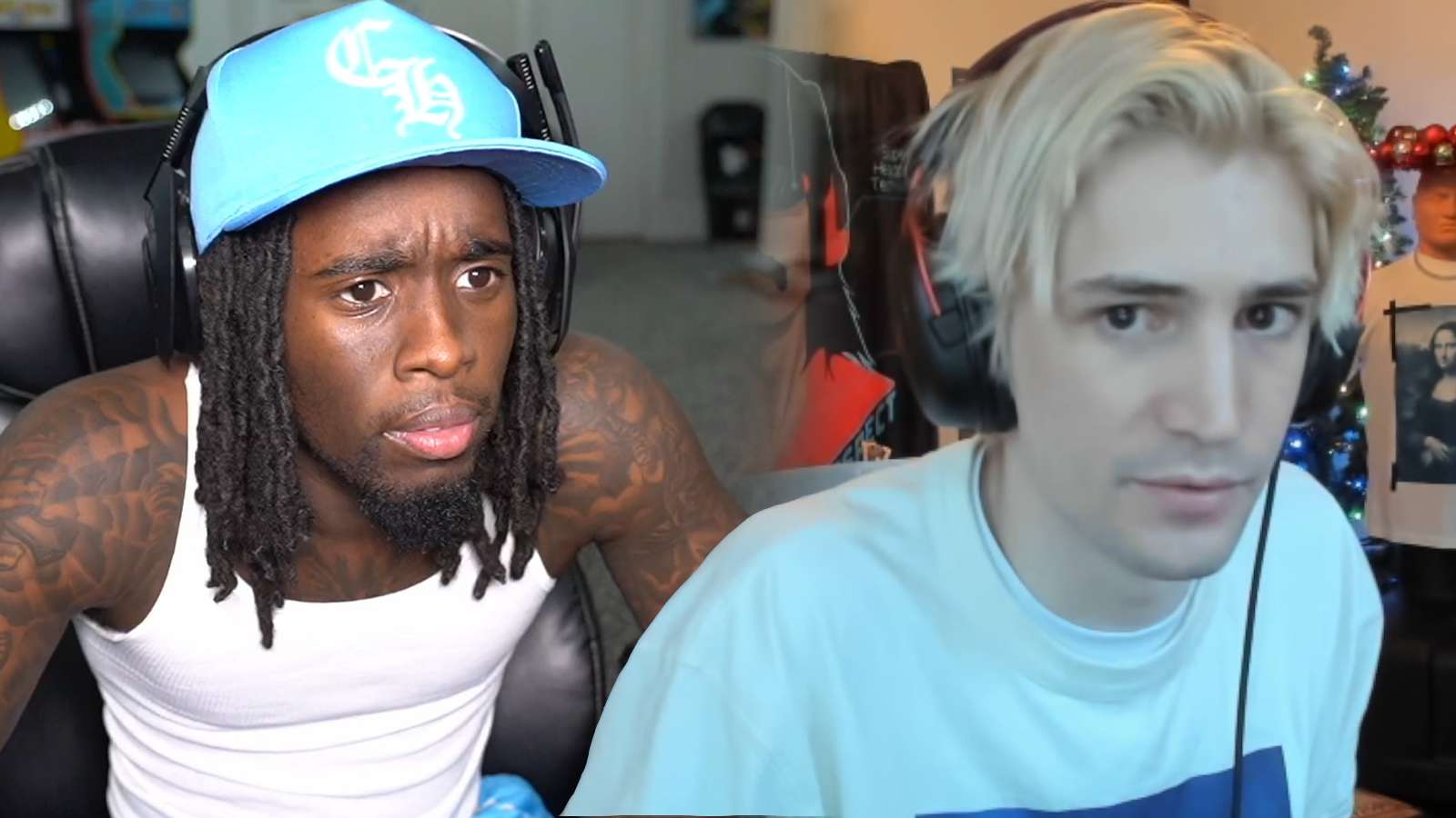 Twitch stars xQc and Kai Cenat