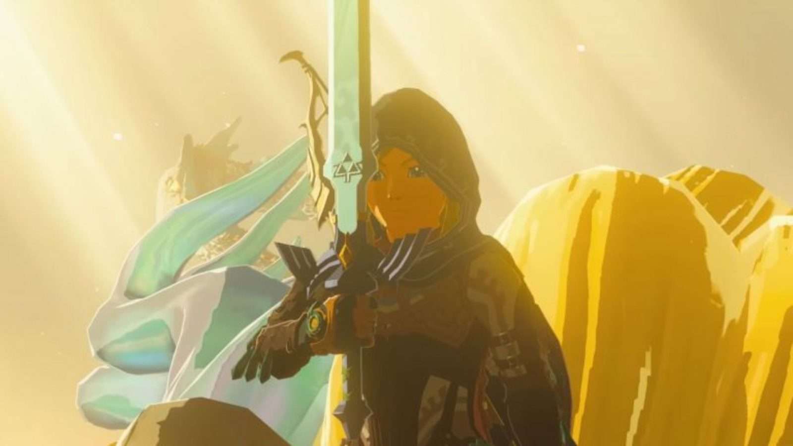 link holding sword in zelda tears of the kingdom