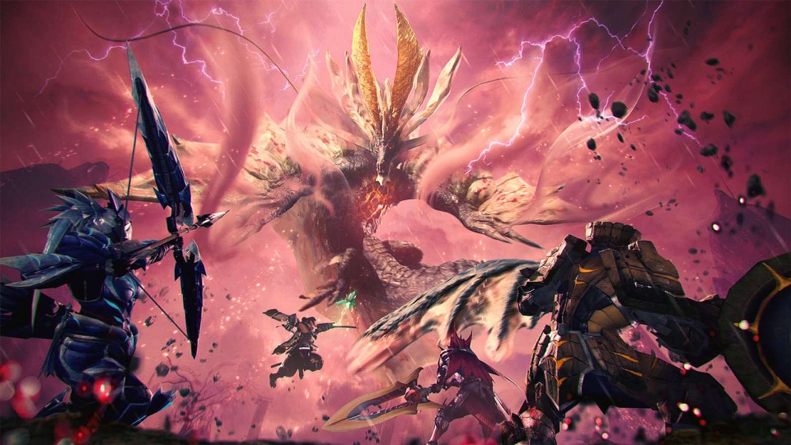 Hunters fighting Amatsu