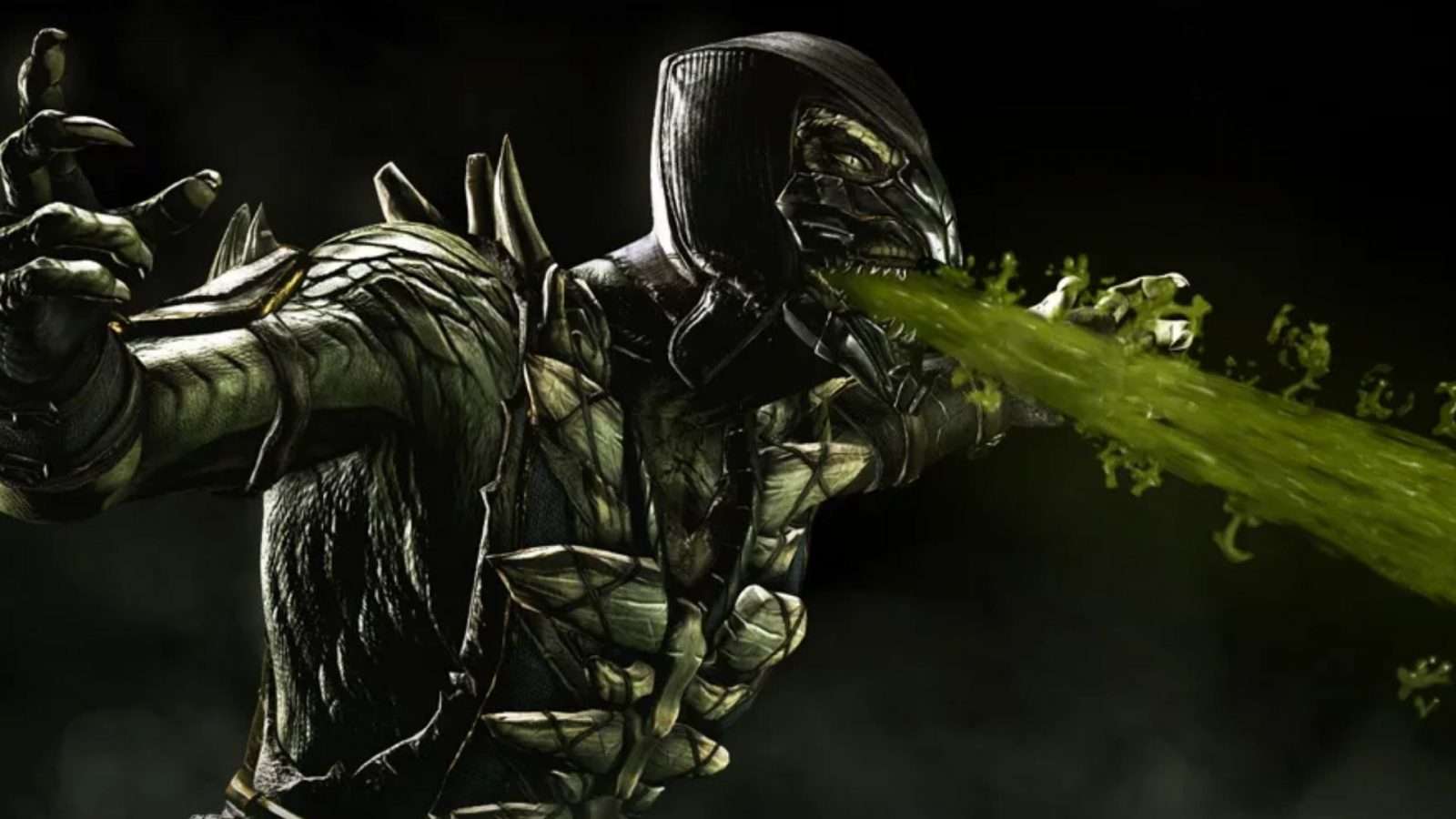 reptile spewing acid in mortal kombat