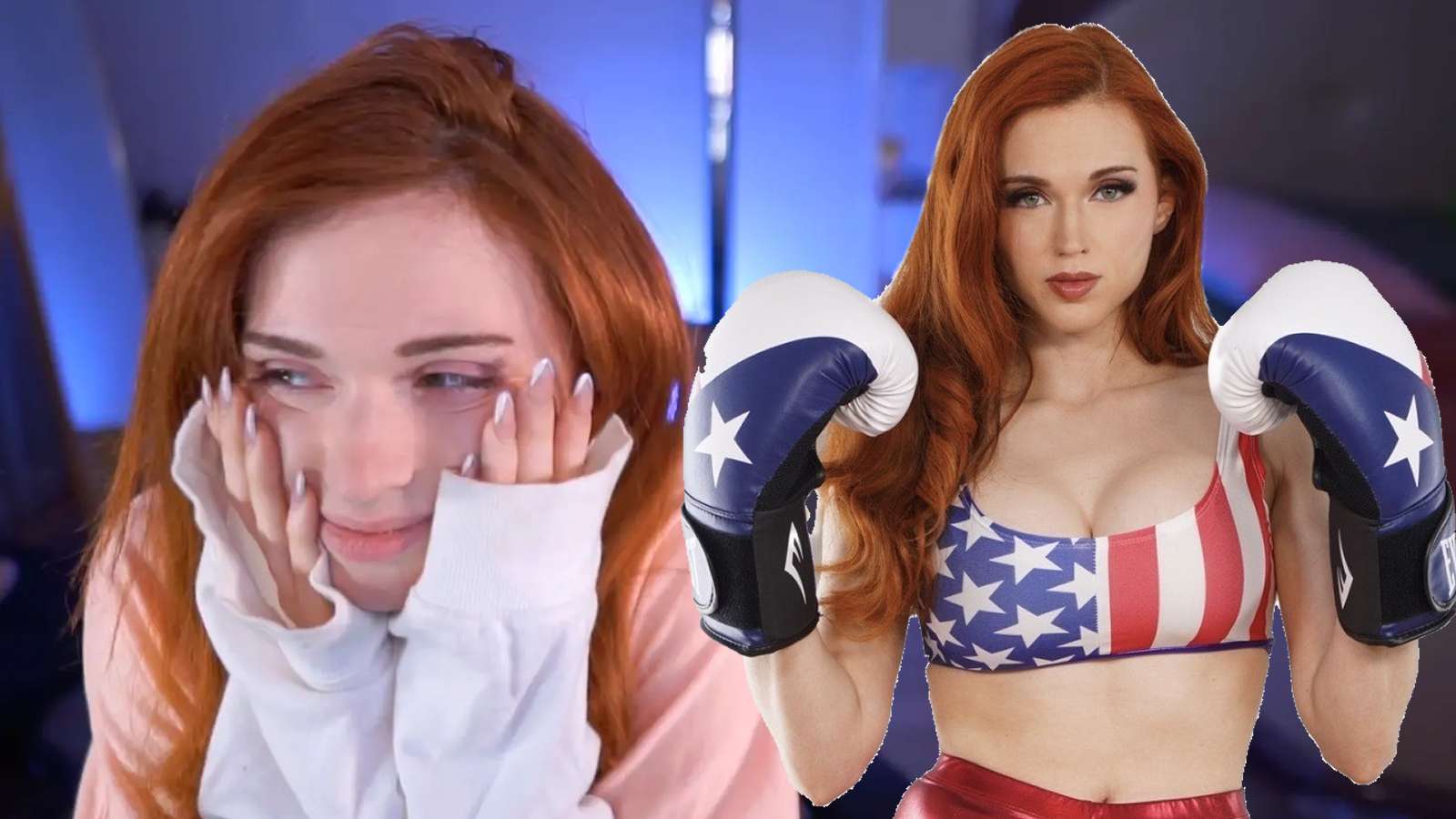 Amouranth reveals extent of health issues after sudden exit from Ibai's boxing event