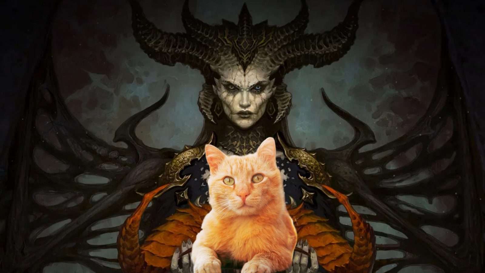 lilith holding cat in diablo 4