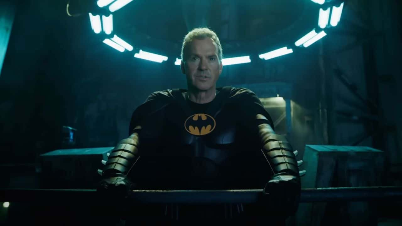 Michael Keaton as Batman in The Flash.