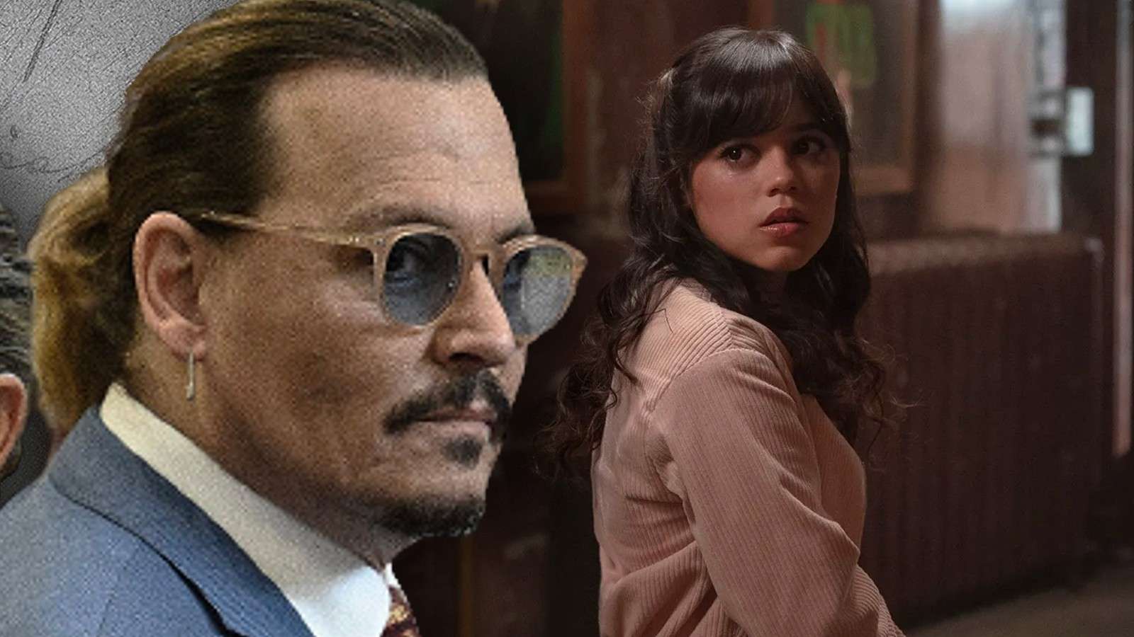 Johnny Depp and Jenna Ortega