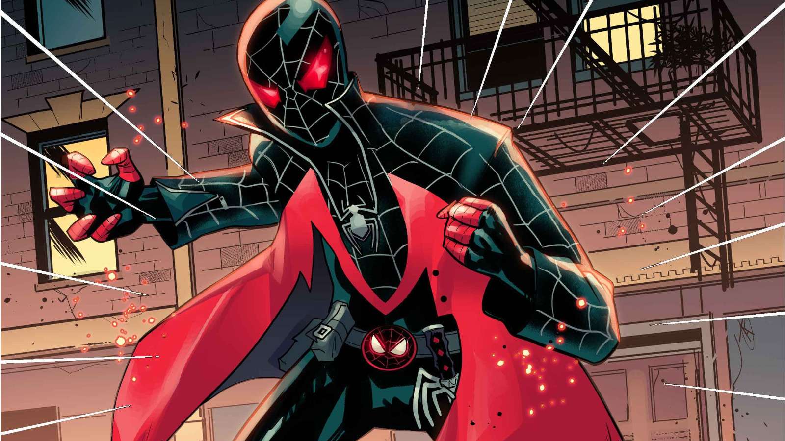 Spider-Man Miles Morales Marvel Comic Illustration Adult Pull-Over