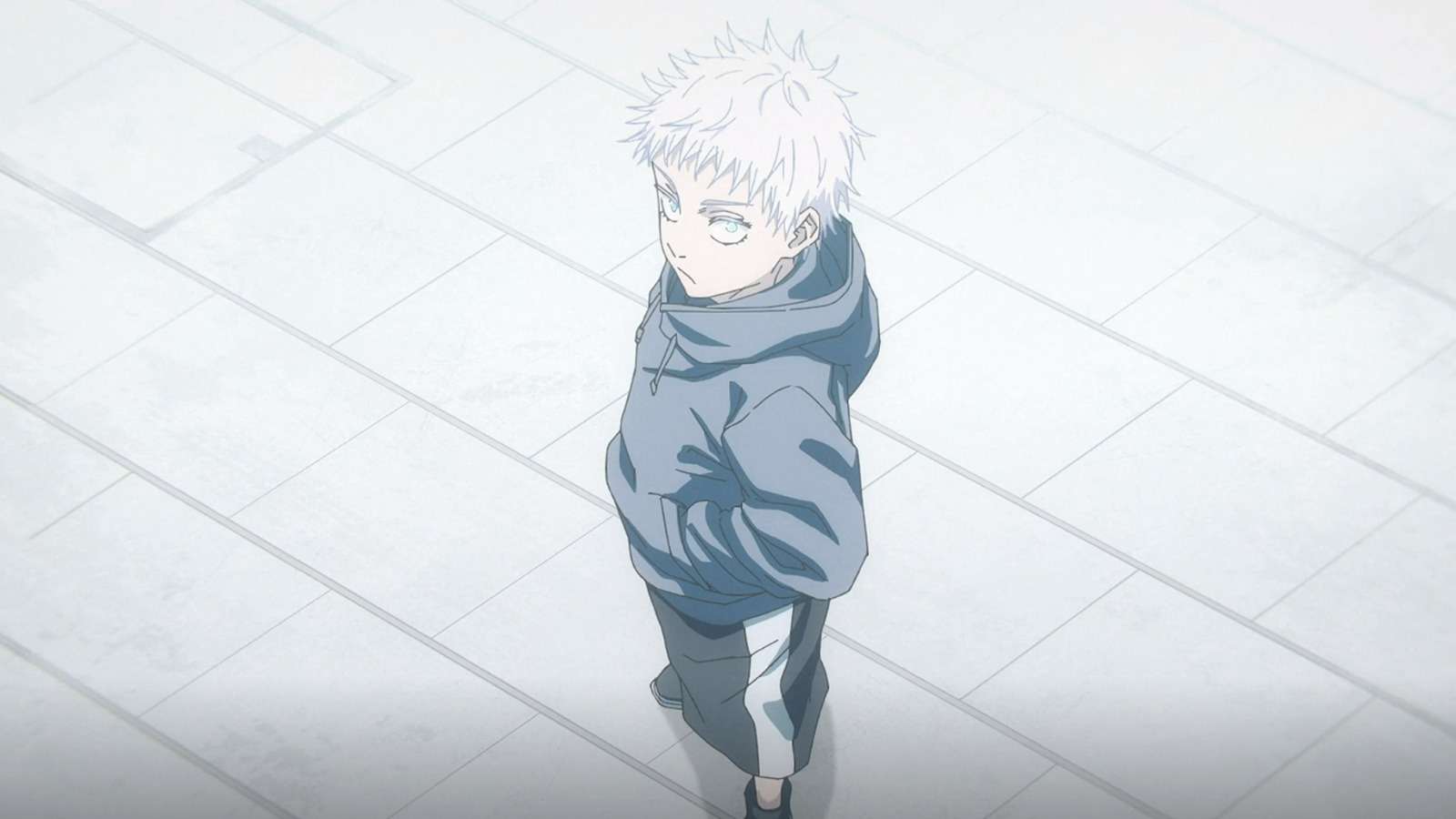 An image of young Gojo in Jujutsu Kaisen Season 2