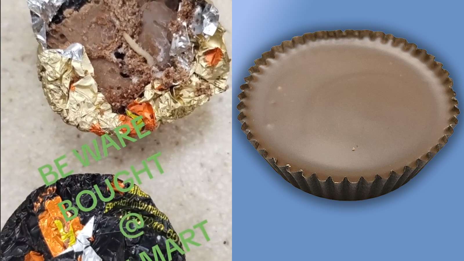 Viewers disgusted after Reese's Cup contains live maggots in viral