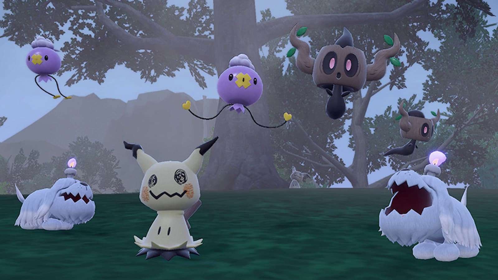 Ghost-type Pokemon in Scarlet & Violet in Halloween