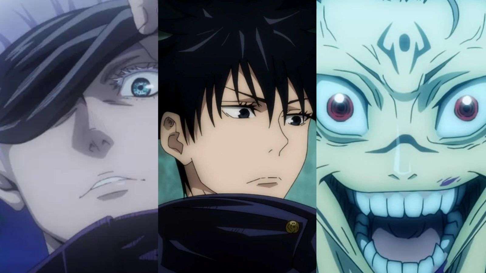 Gojo, Megumi and Sukuna from Jujutsu kaisen