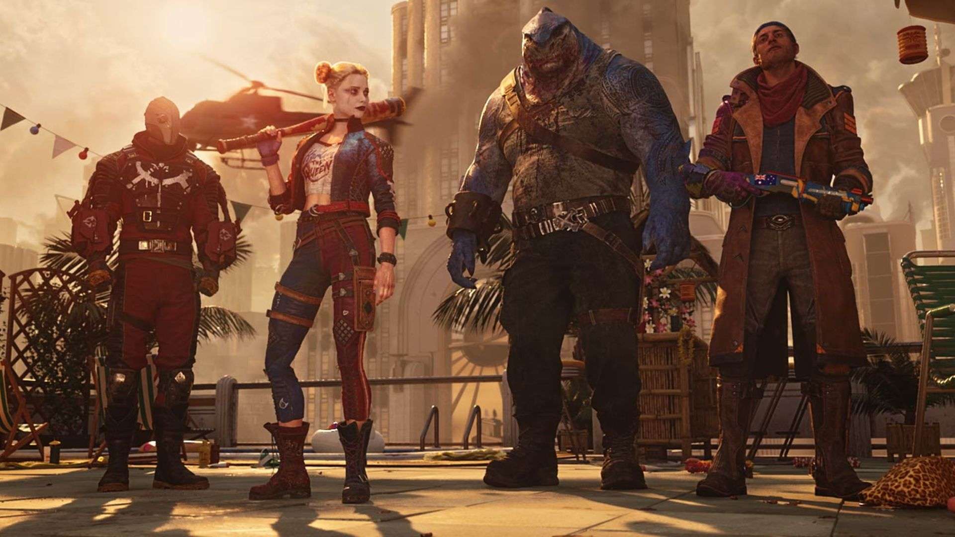 The Suicide Squad standing next to one another