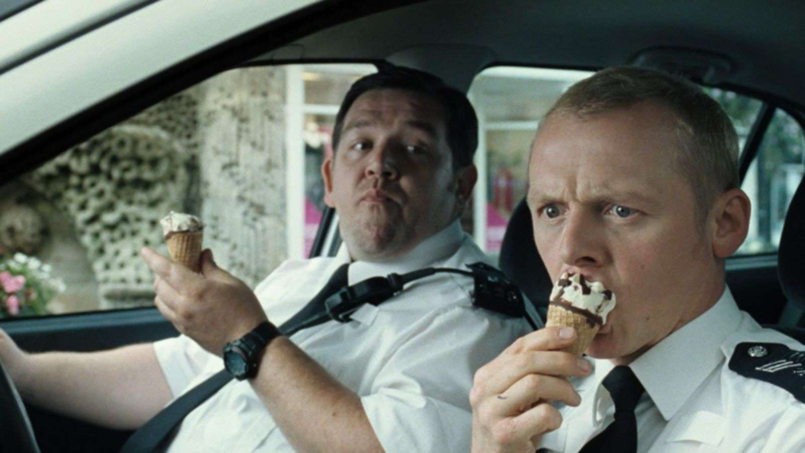 Simon Pegg and Nick Frost in Hot Fuzz