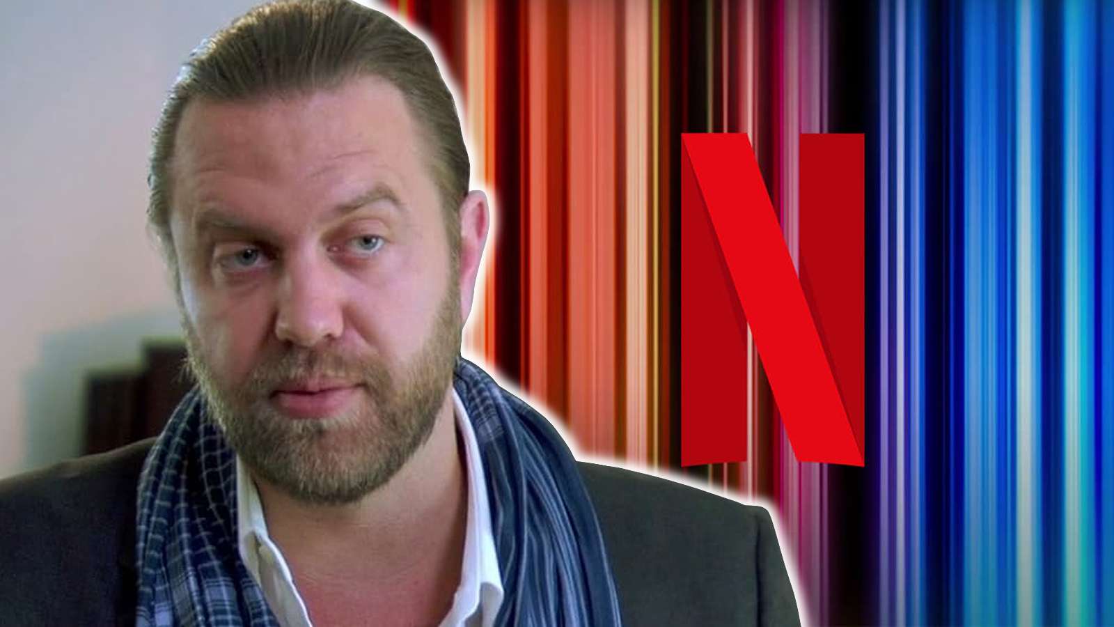 Carl Rinsch and the Netflix logo.