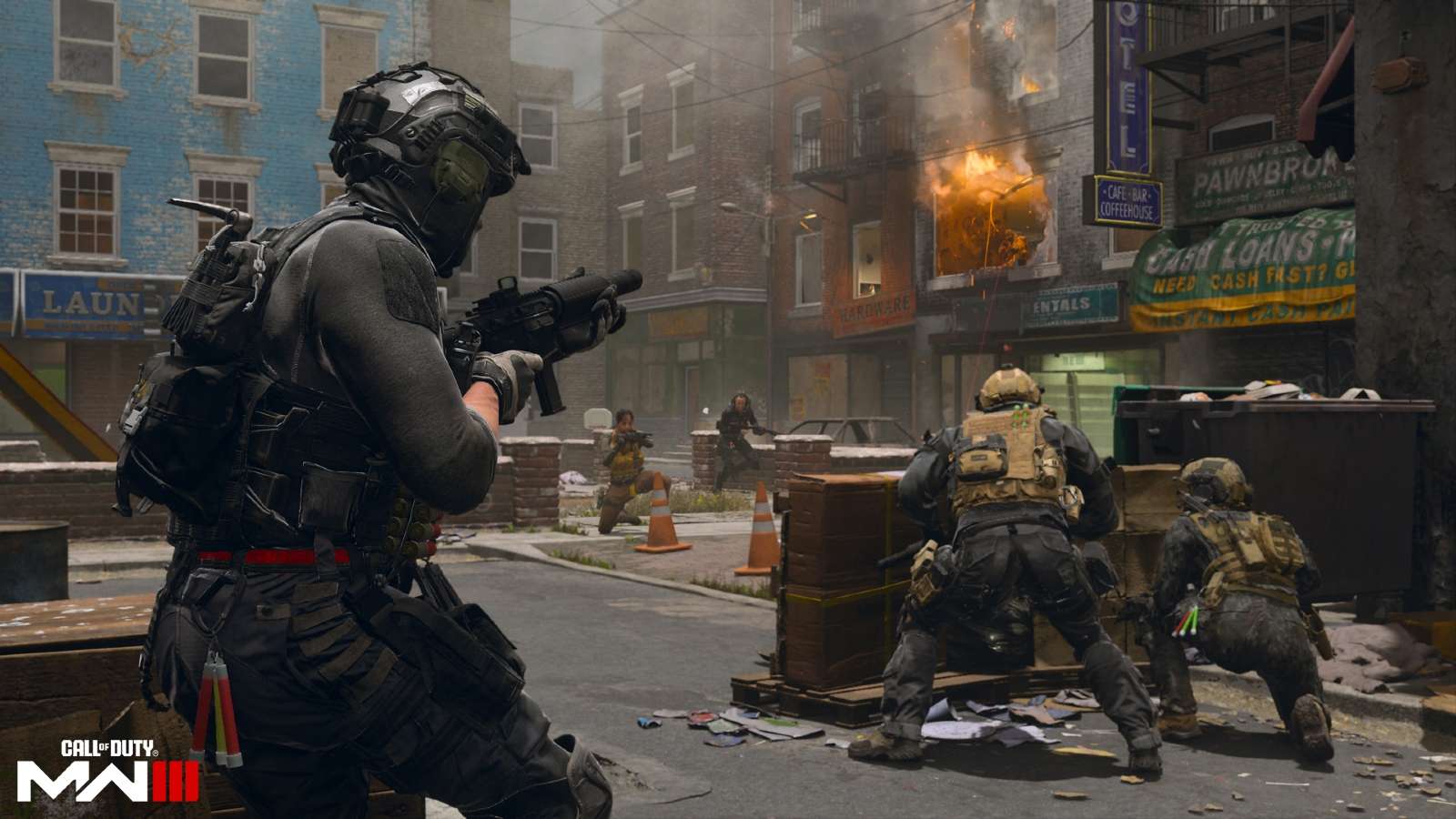 Modern Warfare 3 operators on Skidrow