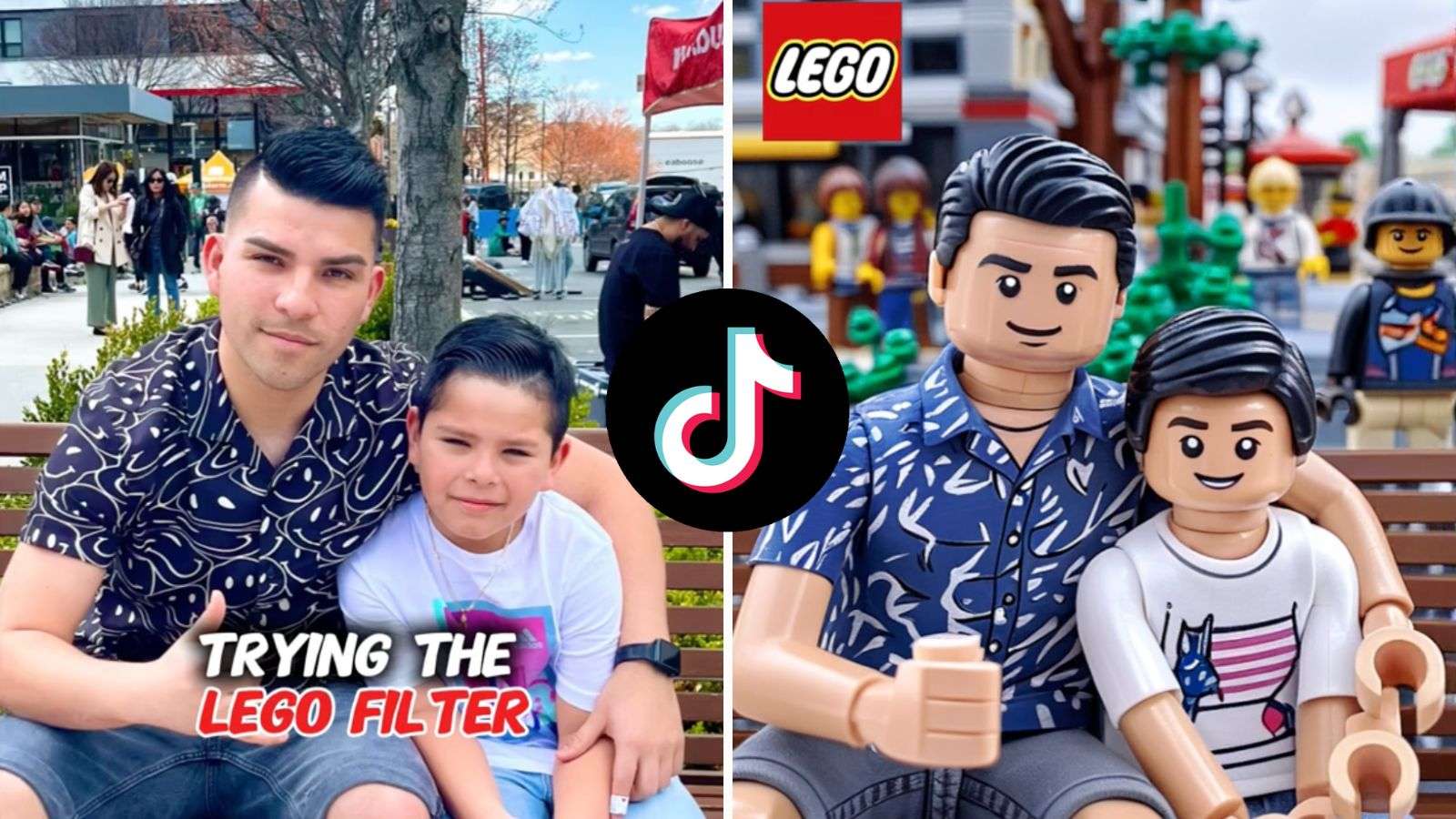 AI Lego filter on TikTok