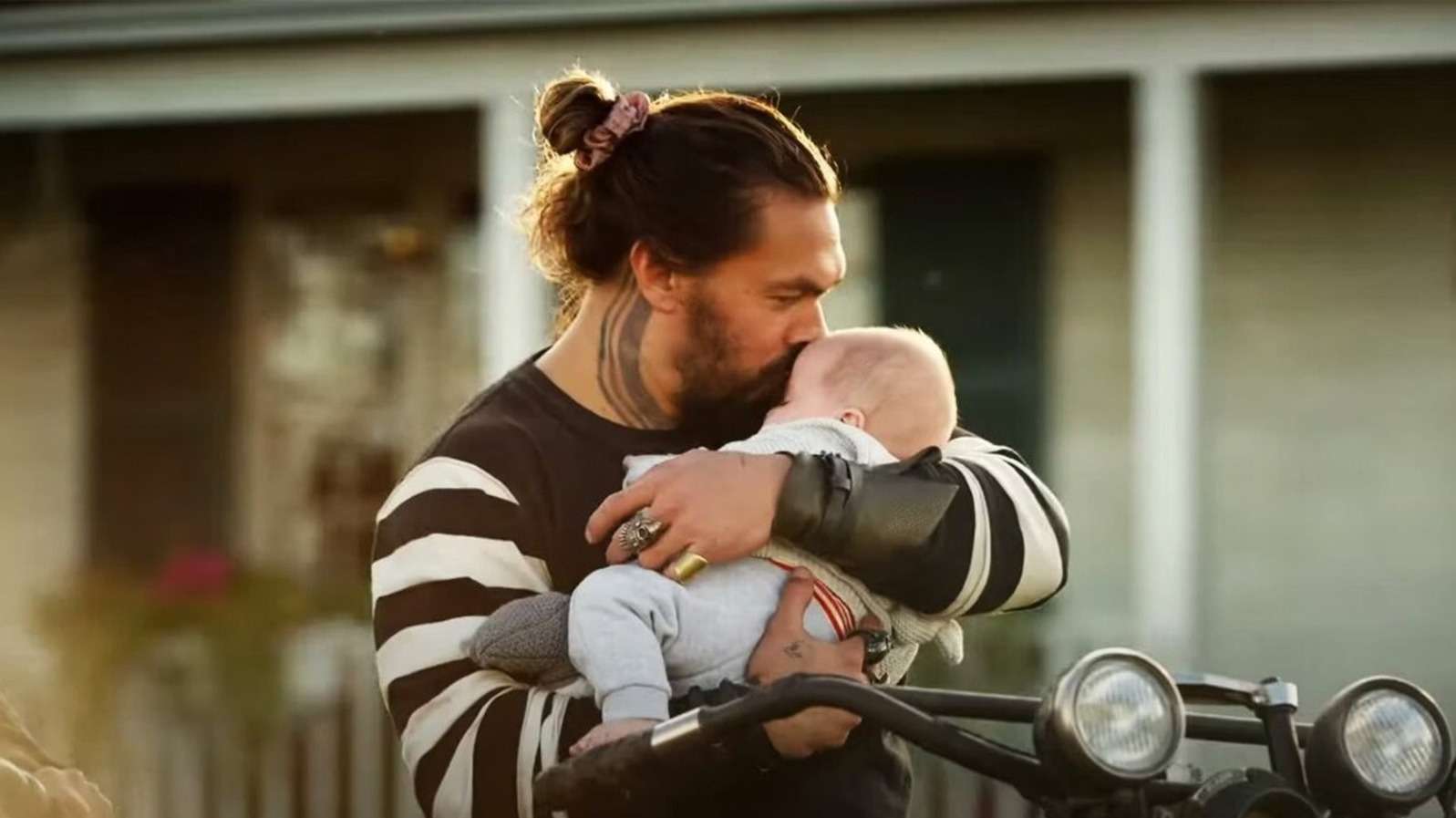 Aquaman and his baby in Aquaman 2