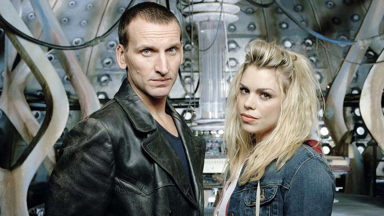 Christopher Eccleston and Billie Piper in Doctor Who