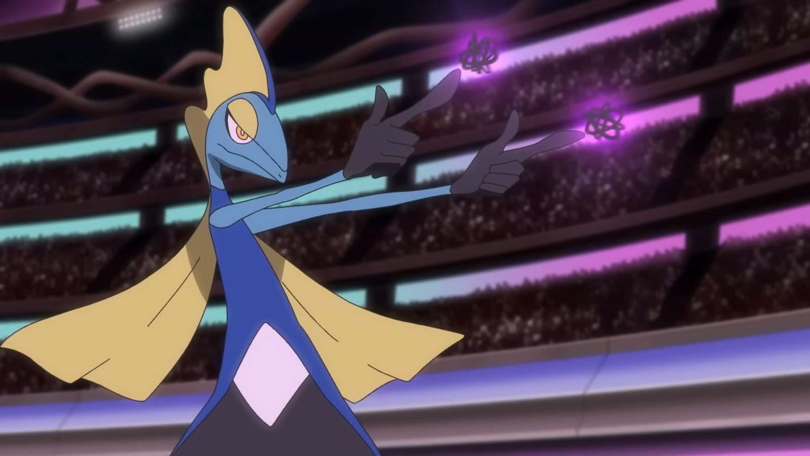 Intelion using Dark Pulse in the Pokemon Anime