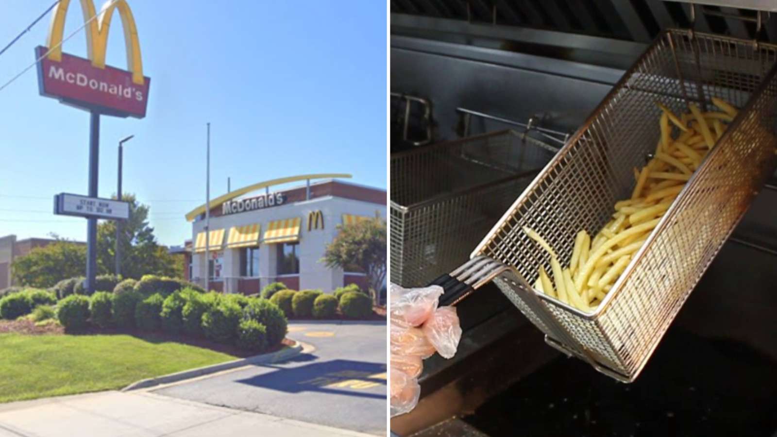 mcdonalds and deep fryer